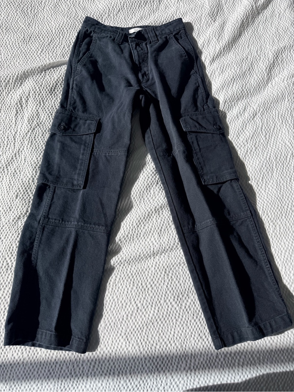 TNA Men's Black Cargo Pants with Utility Pockets